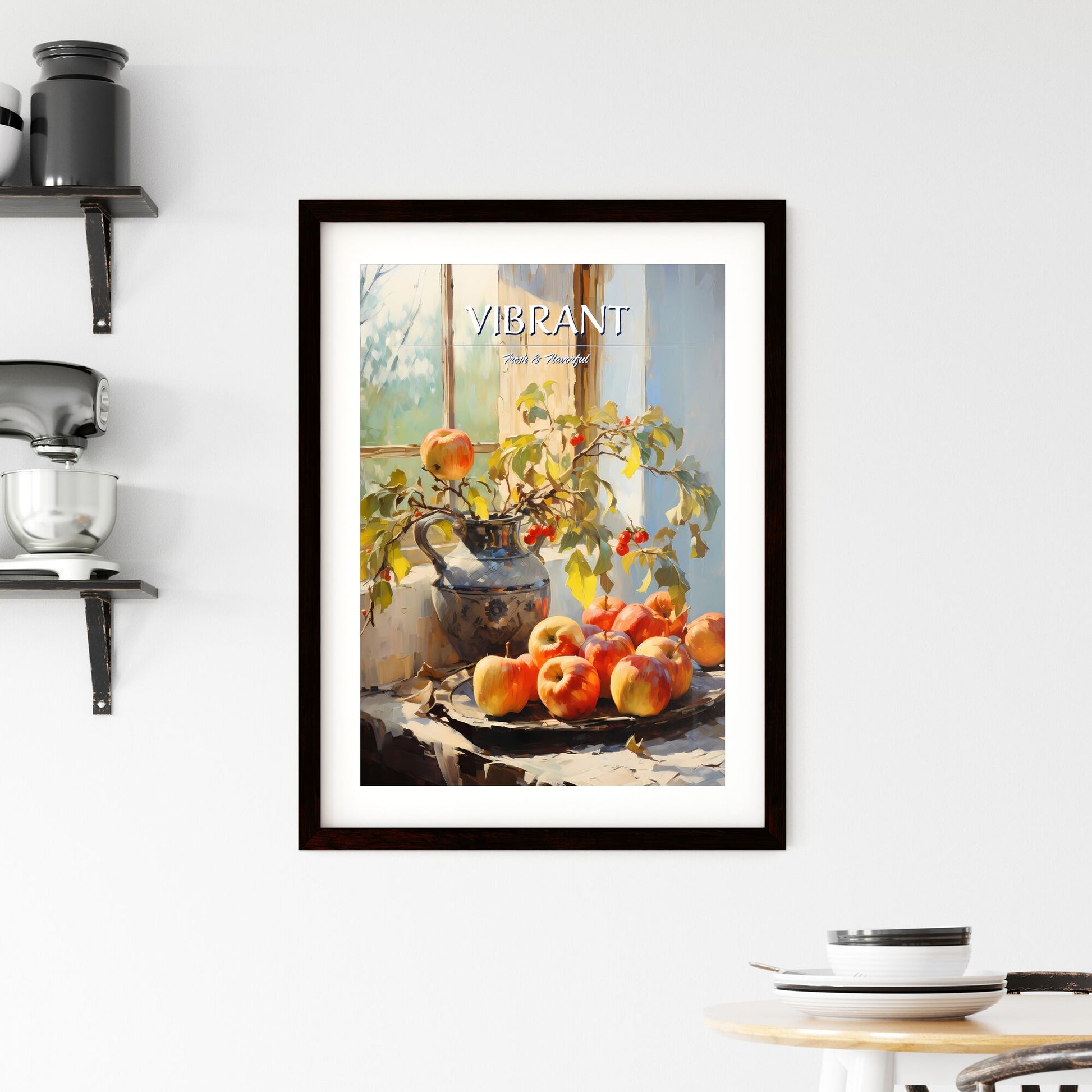 Vase Of Apples And A Vase Of Apples Art Print Default Title