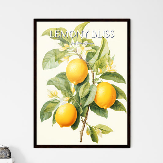 Watercolor Illustration Of Lemon - A Lemons On A Tree Default Title